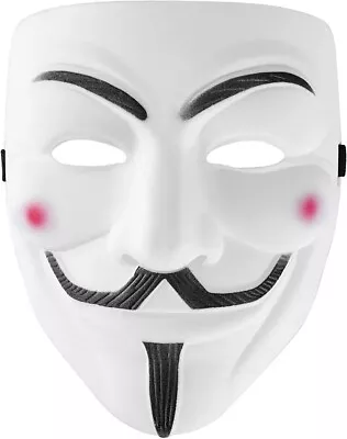 RUSVNO Hacker Mask For Adult & Teens Anonymous V For Vendetta Mask White - New • $12.70
