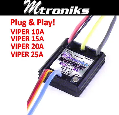 Mtroniks Marine ESC Speed Controllers For RC Model Boats Plug And Play Viper • £49.99