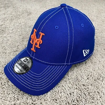 New York Mets New Era MLB Hat Blue Orange 39THIRTY Classic Stretch Fit M/L Cap • $19.52