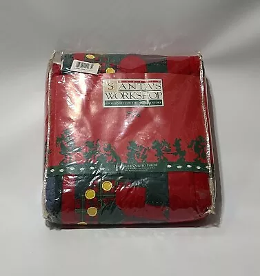 Disney Store 1993  Santas Workshop  Holiday Christmas Handmade Quilted Throw NWT • $227.50