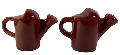 Vintage Red Mini Pail Pitcher Salt And Pepper Shakers  • $15