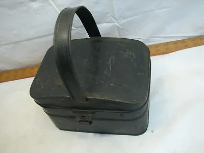 Vintage Coal Miner Tin Metal Lunch Pail Mining Bucket School Box Bucket Cooler • $119.99