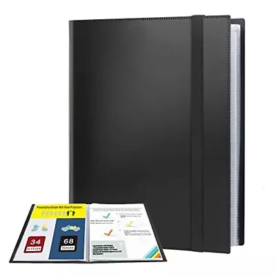 Small Binders With Sleeves Presentation Books 5.5x8.5 2-Pack Black Playbill • $17.30