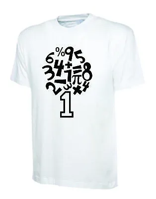 Number Day T-Shirt Boys Girls Colourful Maths Symbols School Unisex Kids Tee • £8.99