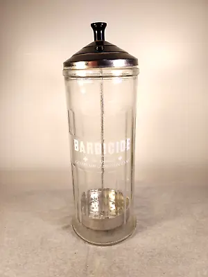 King Research Barbicide Glass Disinfectant Jar King Vintage Barber 11  Tall • $14.88