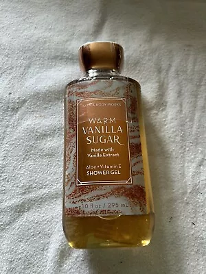 Bath & Body Works WARM VANILLA SUGAR SHEA & VITAMIN E Shower GEL Wash 10 Oz NEW • £7.42