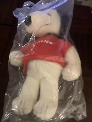 Brand New Stuffed 18 Inch Snoopy With Met Life Shirt  • $15