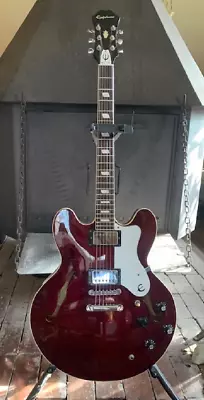 Early 80's Epiphone Riviera Wine Red Japan Matsumoku Noel Gallagher Oasis • $2999