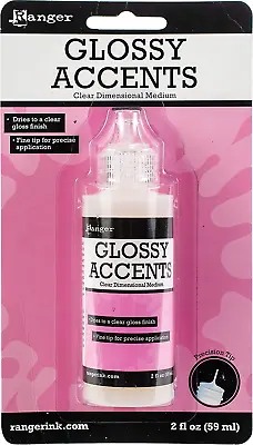 £9.47 • Buy Ranger GAC17042 Glossy Accents Clear Plastic Varnish, 59 Ml