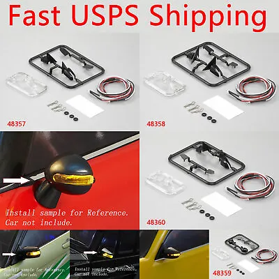 1/10 RC Touring Racing Drift On Road Car Wing Side Mirror With LED Unit Set  • $9.99