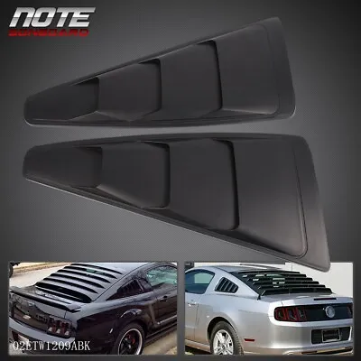 $21.88 • Buy Fit For 05-14 Ford Mustang 1/4 Quarter Side Window Louvers Scoop Cover Vent