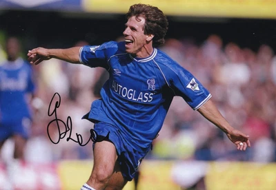 £30 • Buy Football - Gianfranco Zola - Hand Signed 12x8 Inch Photograph - Chelsea - COA