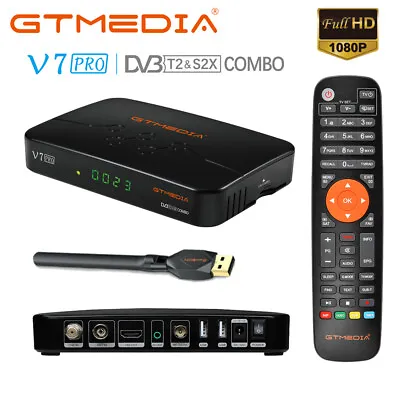 $36.99 • Buy GTMEDIA FTA HD Digital Satellite TV Receiver DVB-S2/S2X/T2 1080P PVR H.265 WIFI