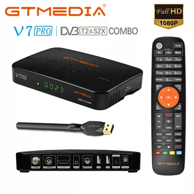 $36.99 • Buy GTMEDIA FTA HD Digital Satellite TV Receiver DVB-S2/S2X/T2 1080P PVR H.265 WIFI