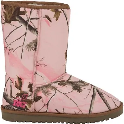 Realtree Girl Pink Camouflage Ladies Mukluk Boots - Licensed Camo Carson • $51.95