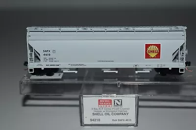 N Scale MTL 94210 Shell Oil Company 3-Bay Covered Hopper 4610 C34106 • $19.99