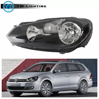 Headlight Assembly Headlamp Left Side LH For VW Golf /Jetta MK6 Wagon 2010-2014 • $74.52