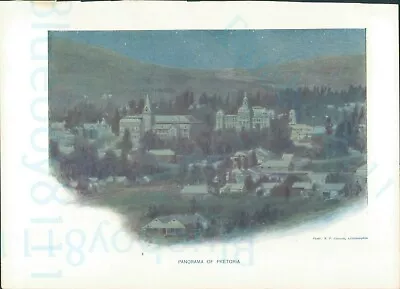 Edwardian Print Panorama Of Pretoria NP Edwards • £12.83