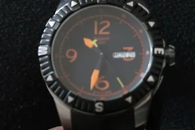 £249.99 • Buy Tissot T062430a T Navigator Automatic Watch Black & Orange Rubber Strap A Beauty