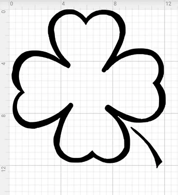 4 Leaf Clover Auto Laptop Etc Window Decal Sticker. 10  Matte White • $9