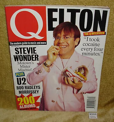 VINTAGE Q MAGAZINE - APRIL 1995 - ISSUE 103 - ELTON JOHN STEVIE WONDER COVER 90s • £6.99
