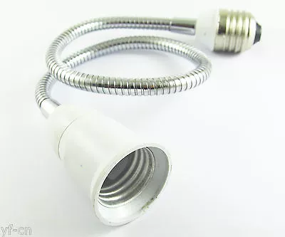 10x 50cm E27 To E27 Light Lamp Flexible Extension Adapter Converter Screw Socket • $39.16