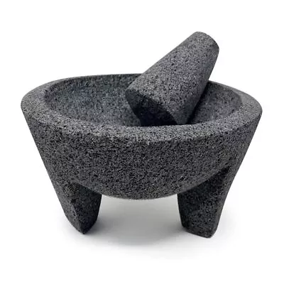 6 Inch Molcajete Mortar And Pestle Mexican Handmade With Lava StoneHerb Bowl • $66.99