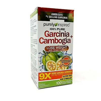 $11.99 • Buy Purely Inspired GARCINIA CAMBOGIA 100 Tabs Weight Loss Fat Burner Green Coffee