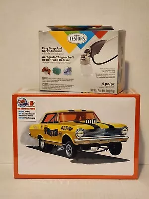 AMT Super Boss Funny Car Chevy Nova II Drag Var & Testo Easy Snap Spray Airbrush • $38.95