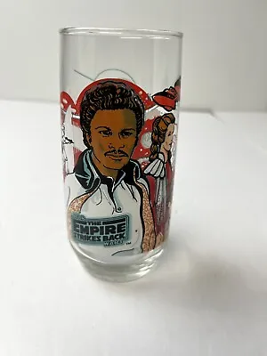 Star Wars Empire Strikes Back Lando Calrissian Glass Cup Burger King 1980 • $12.95