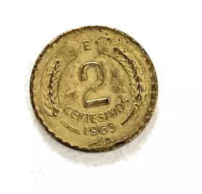 1965 Chile 2 Centesimos World Coin • $2.59