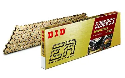DID 520 ERS3 Gold Non O-Ring Road Race Chain 120 Links With Joining Link • £97.56