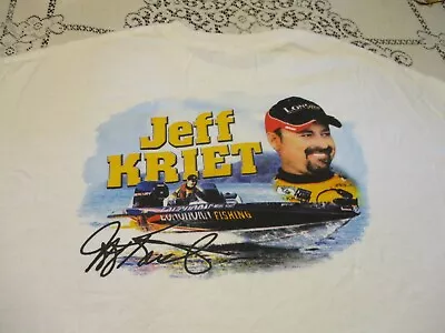 Jeff Kreit Pro Fisherman Longhorn Fishing Boat Vintage T-shirt- Xl Rare Mercury • $15.99