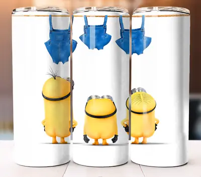 Minions Despicable Me Movie Cartoon Inspired Tumbler 20oz Cup Mug Stainless • $19.95