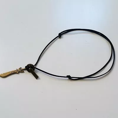 Dagger Necklace Tag PU Leather Cord Adjustable Necklace Brand New • $4.99