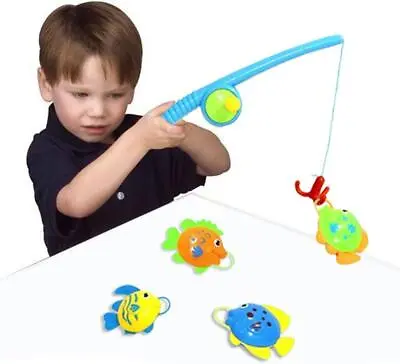 £9.99 • Buy Children Toddler Fishing Game Set Bath Toy Rod Fish Catch Hook Pull Set Indoor