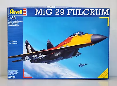 Revell MiG 29 Fulcrum 1/32 Scale Plastic Jet Aircraft Model Kit 04707 New Sealed • $64.95