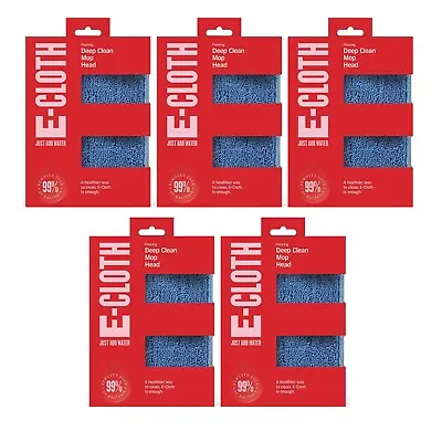 E-cloth Deep Clean Mop Head Replacement Damp Mop Heads For E-cloth Mop Pack Of 5 • £36.99