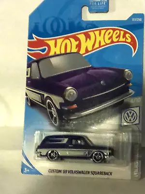 HOT WHEELS 2019  Custom '69 Volkswagen Squareback  VOLKSWAGEN  1:64 SCALE • $3.95