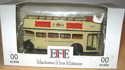 EFE Great Yarmouth Open-Top Bus QUEEN ELIZABETH CORONATION 1953 Model MIB • £2.99