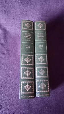 Bleak House I & II  Leather Bound Books By Charles Dickens Circa 1970s Vgc • £8