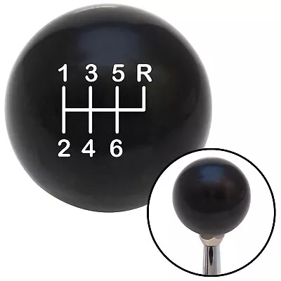 BLACK/WHITE 16mm X 1.50 6 Speed Shifter Shift Knob For 1993-2002 Camaro Firebird • $49.95