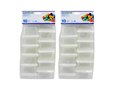 Mini Storage Food Snack Dressing Crafts Containers With Lids BPA Free Sure Fresh • $9.99