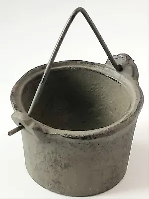 Antique Miniature Cast Iron Bucket Pot 1.5  Tall • $9.99