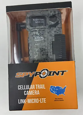$79.99 • Buy SPYPOINT LINK-MICRO-LTE 10MP Low Glow IR Trail Camera