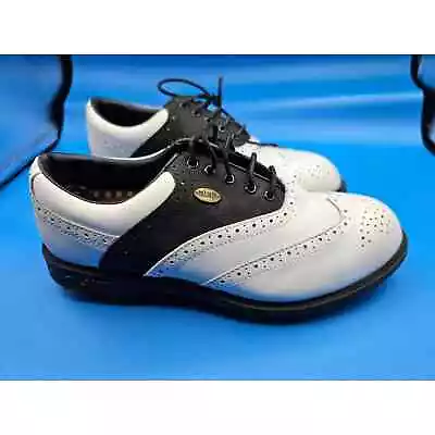 Arnold Palmer Vintage Saddle Shoe Golf Shoes Metal Spikes Mens 8 • $31