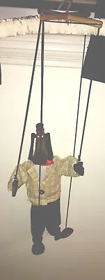 Handcrafted Marionette Dog String Puppet Adjustable Handle VTGE 14.5” • £32.78