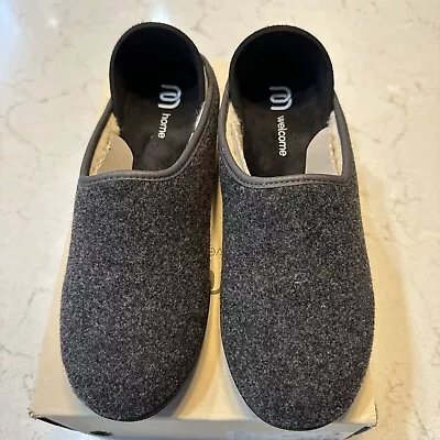 Mahabis Classic Wool Slippers Gray EU 41 Women’s 9.5 / Men's 8 • $71.20