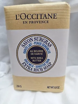 L'occitane En Provence Shea Milk Extra Gentle Soap 8.8 Oz Sealed Bar • $10