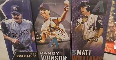 AZ Diamondbacks Randy Johnson Matt Williams And Bob Brenly Bobblehead Set • $40